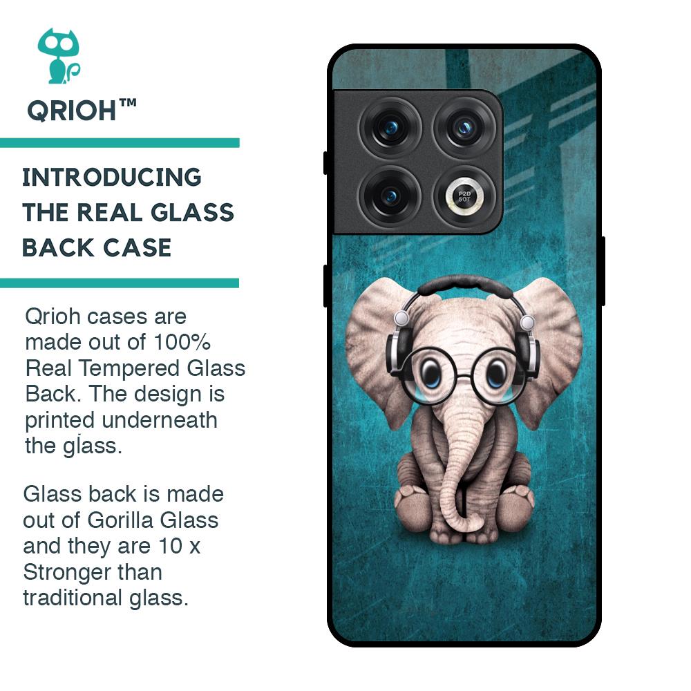 Adorable Baby Elephant Glass Case For OnePlus 10 Pro