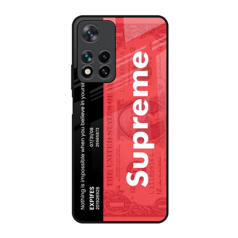Supreme Ticket Redmi Note 11 Pro 5G Glass Back Cover Online