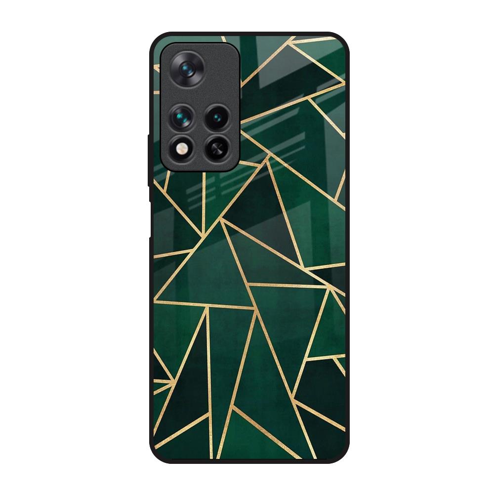 Abstract Green Redmi Note 11 Pro 5G Glass Back Cover Online