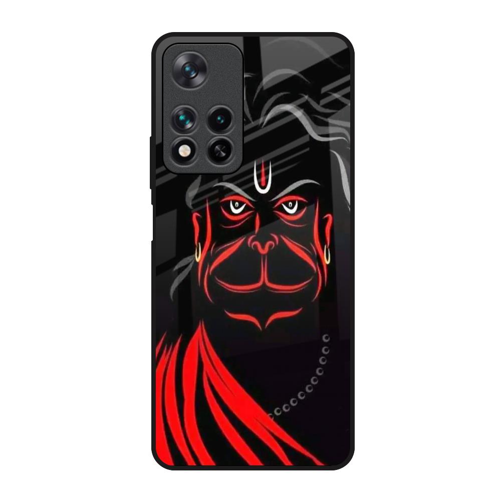 Lord Hanuman Redmi Note 11 Pro 5G Glass Back Cover Online