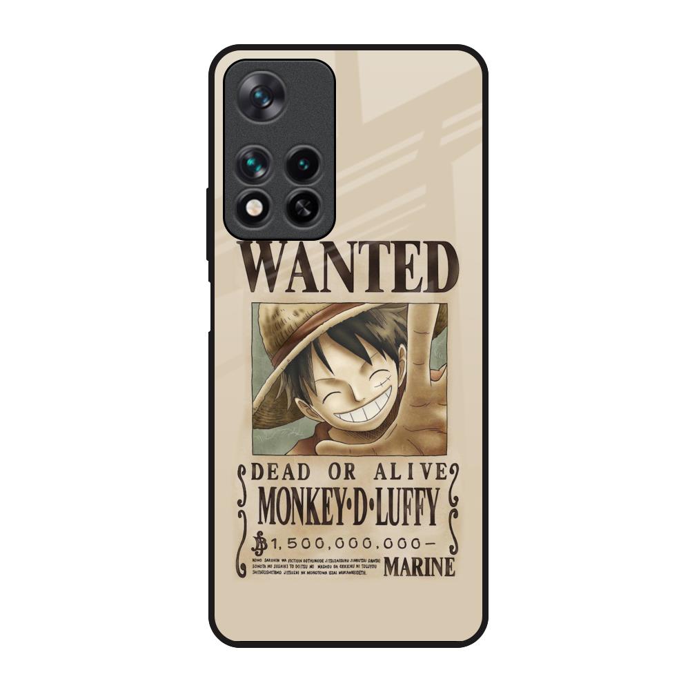 Luffy Wanted Redmi Note 11 Pro 5G Glass Back Cover Online