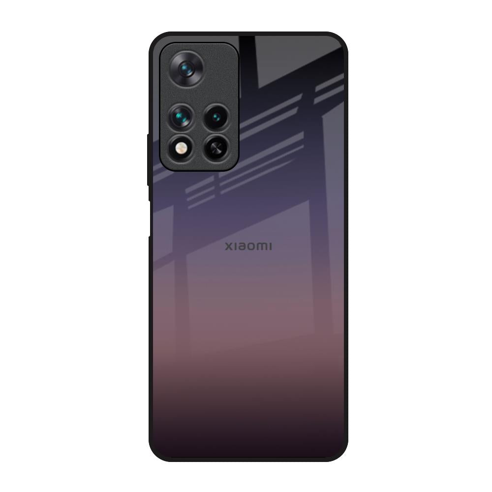 Grey Ombre Redmi Note 11 Pro 5G Glass Back Cover Online