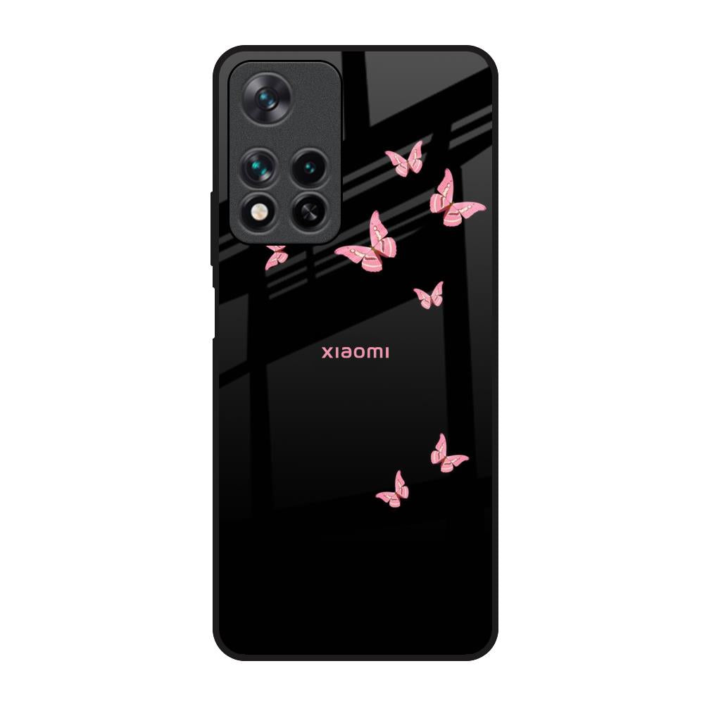 Fly Butterfly Redmi Note 11 Pro 5G Glass Back Cover Online