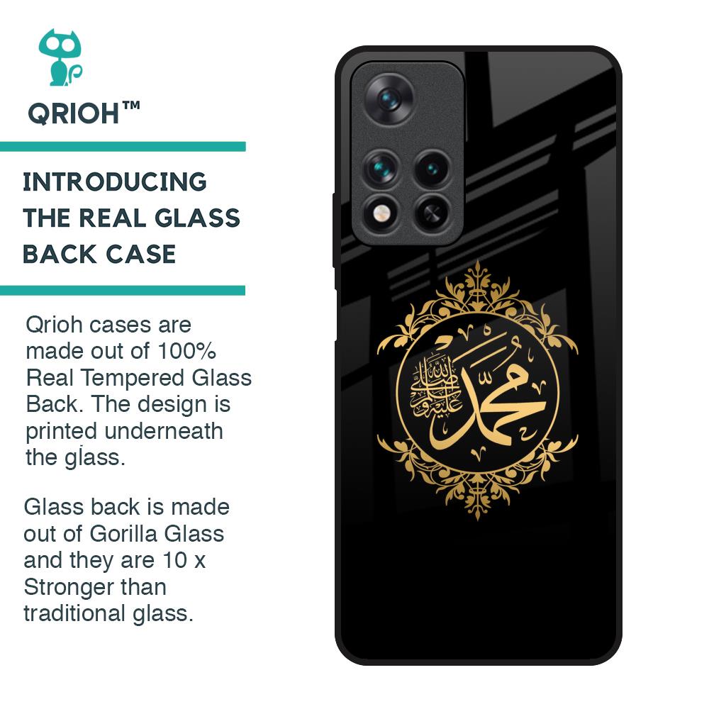 Islamic Calligraphy Glass Case for Redmi Note 11 Pro 5G