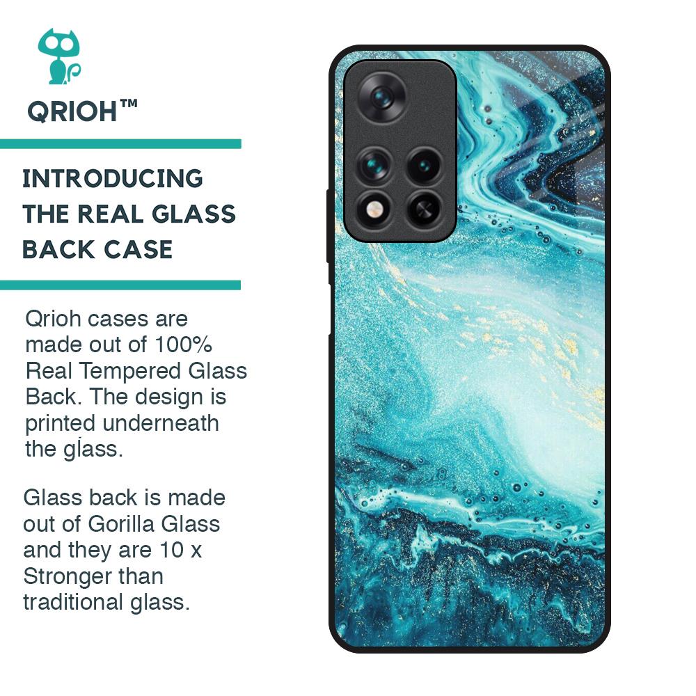 Sea Water Glass Case for Redmi Note 11 Pro 5G