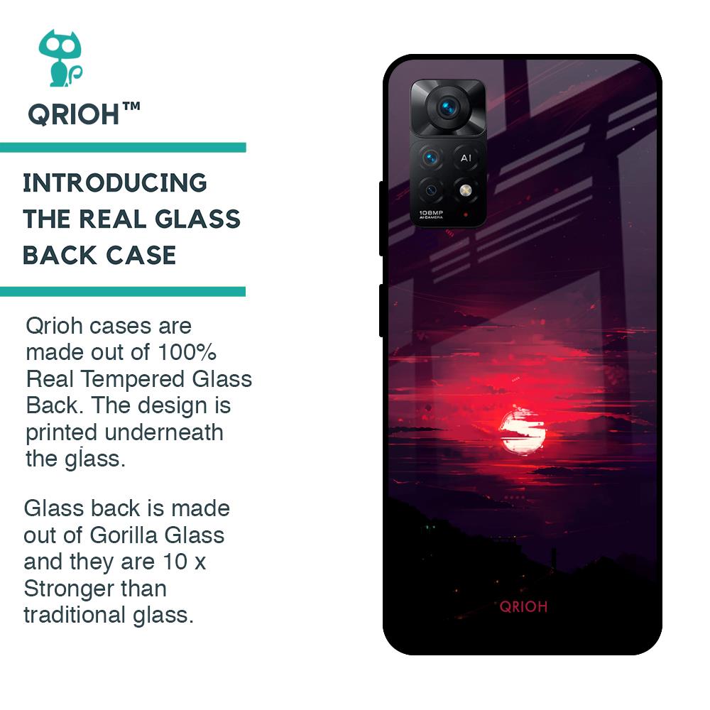 Morning Red Sky Glass Case For Redmi Note 11 Pro 5G