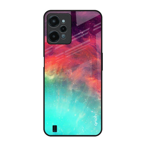 Colorful Aura Realme C31 Glass Back Cover Online