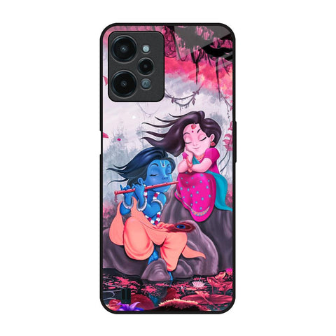 Radha Krishna Art Realme C31 Glass Back Cover Online