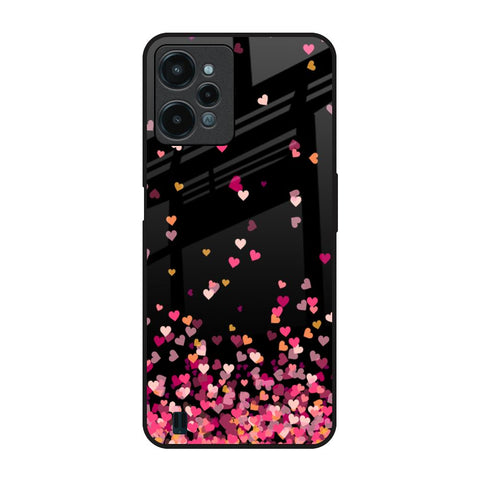 Heart Rain Fall Realme C31 Glass Back Cover Online