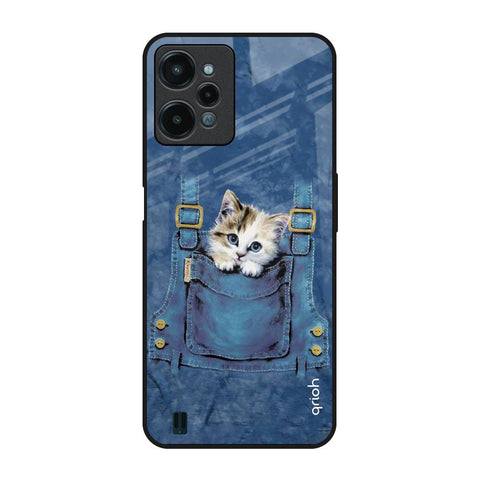 Kitty In Pocket Realme C31 Glass Back Cover Online