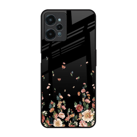 Floating Floral Print Realme C31 Glass Back Cover Online