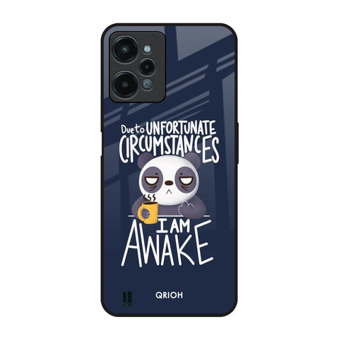 Struggling Panda Realme C31 Glass Back Cover Online
