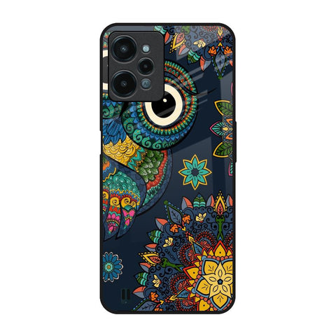Owl Art Realme C31 Glass Back Cover Online