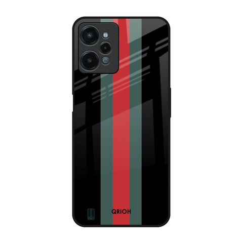 Vertical Stripes Realme C31 Glass Back Cover Online