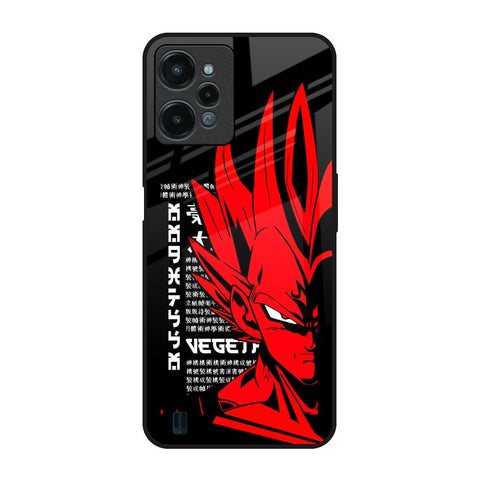 Red Vegeta Realme C31 Glass Back Cover Online
