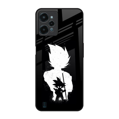 Monochrome Goku Realme C31 Glass Back Cover Online
