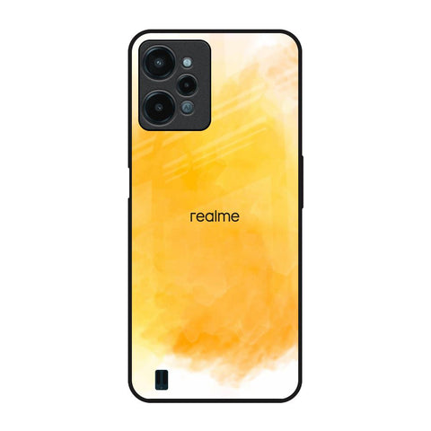 Rustic Orange Realme C31 Glass Back Cover Online