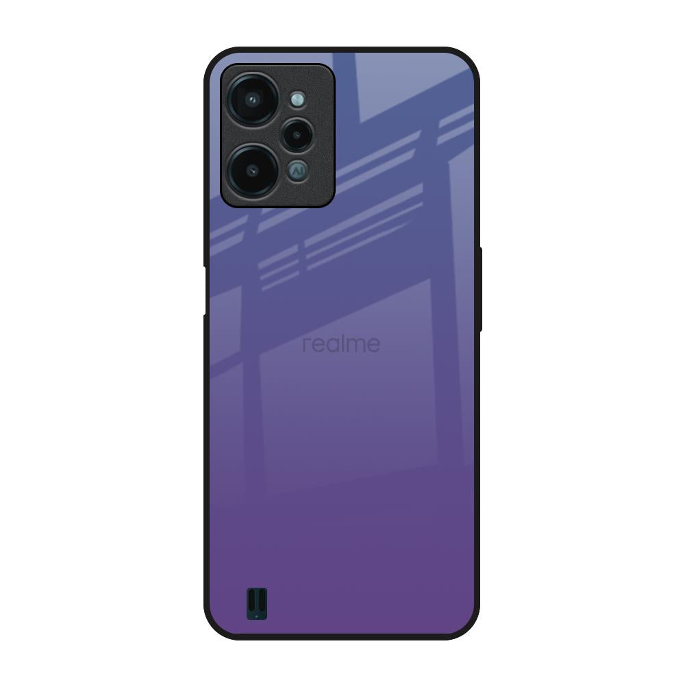 Indigo Pastel Realme C31 Glass Back Cover Online