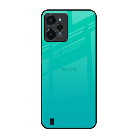 Cuba Blue Realme C31 Glass Back Cover Online