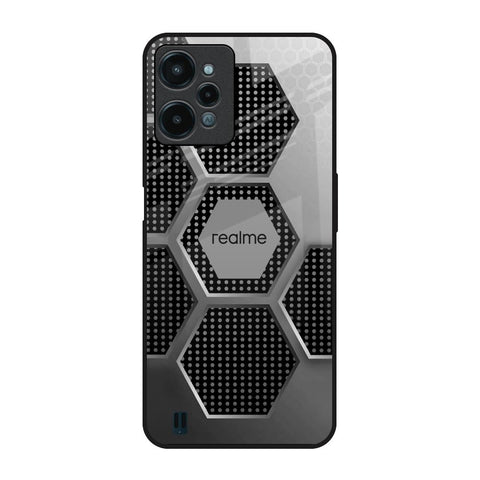 Hexagon Style Realme C31 Glass Back Cover Online