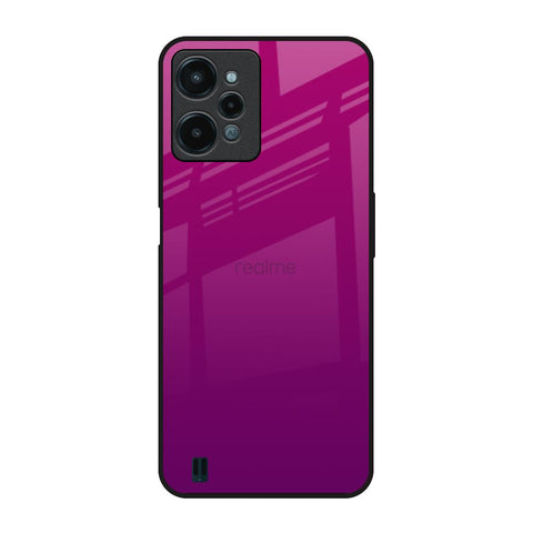 Magenta Gradient Realme C31 Glass Back Cover Online