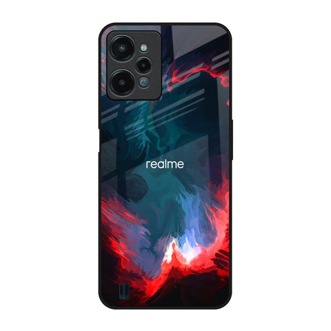 Brush Art Realme C31 Glass Back Cover Online