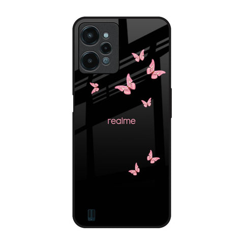 Fly Butterfly Realme C31 Glass Back Cover Online