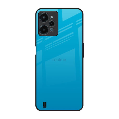 Blue Aqua Realme C31 Glass Back Cover Online