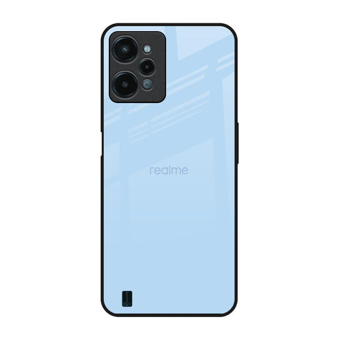 Pastel Sky Blue Realme C31 Glass Back Cover Online