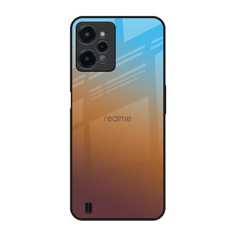 Rich Brown Realme C31 Glass Back Cover Online