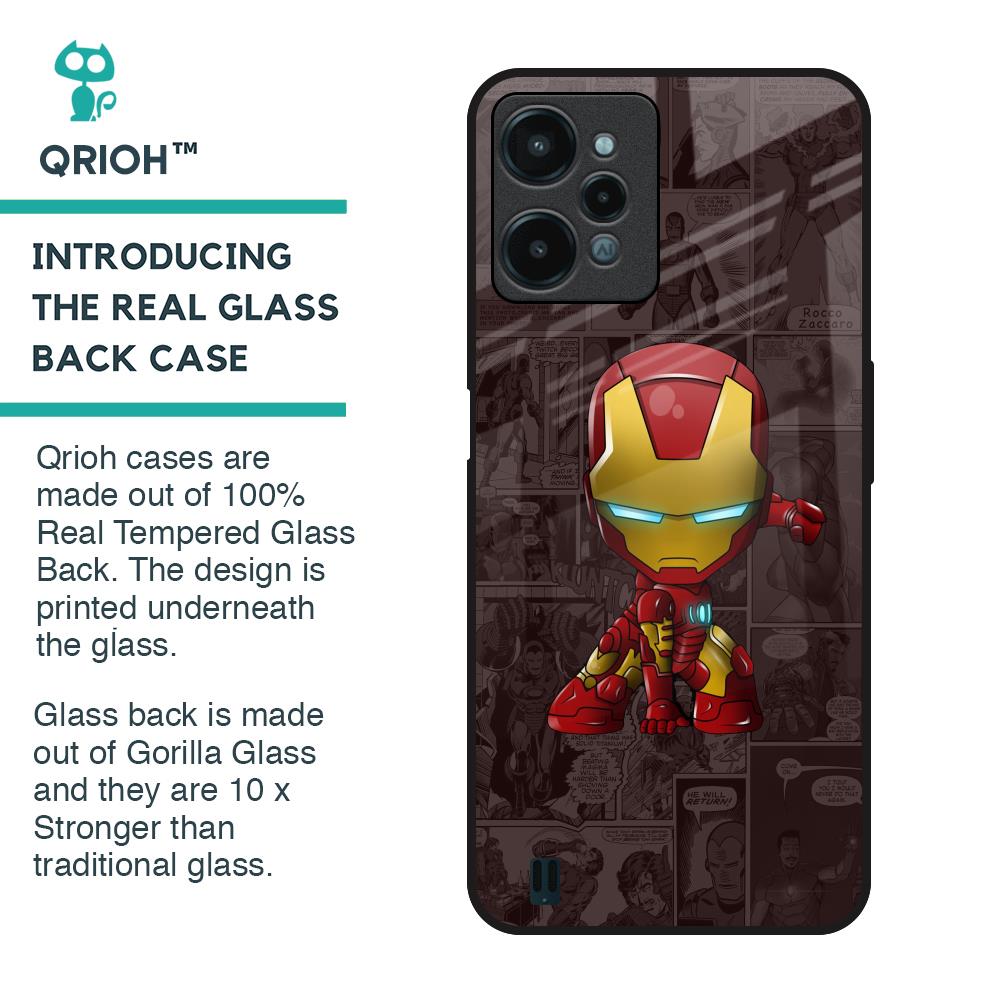 Angry Baby Super Hero Glass Case for Realme C31
