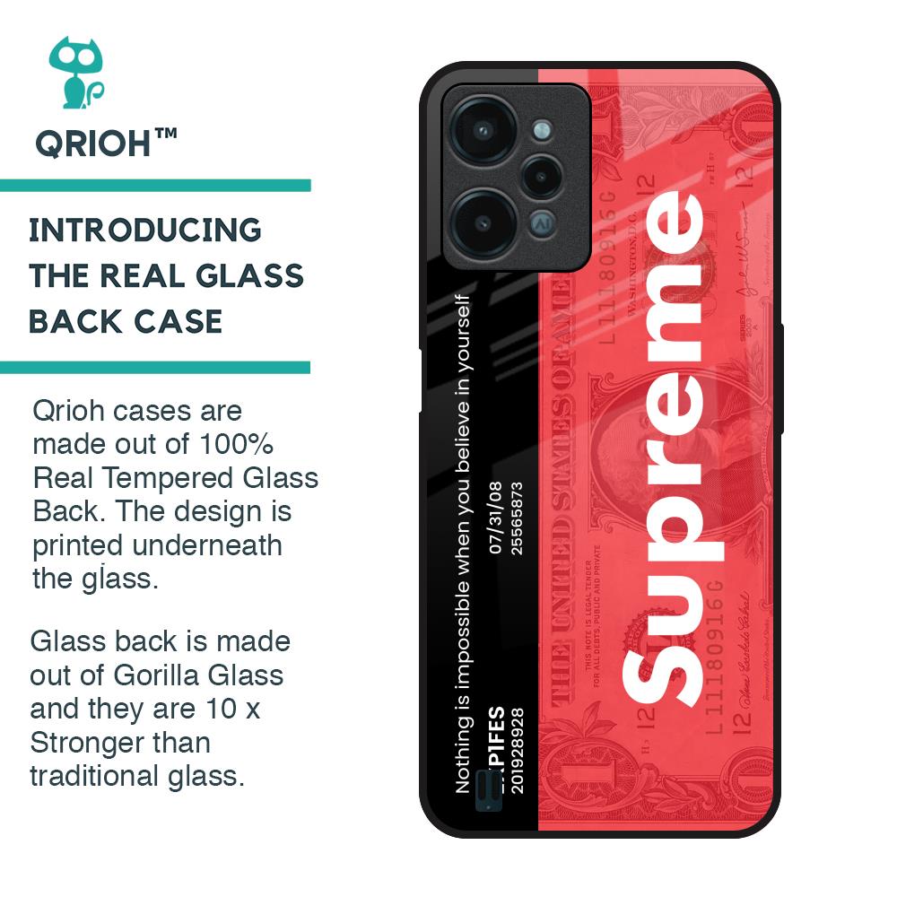Supreme Ticket Glass Case for Realme C31