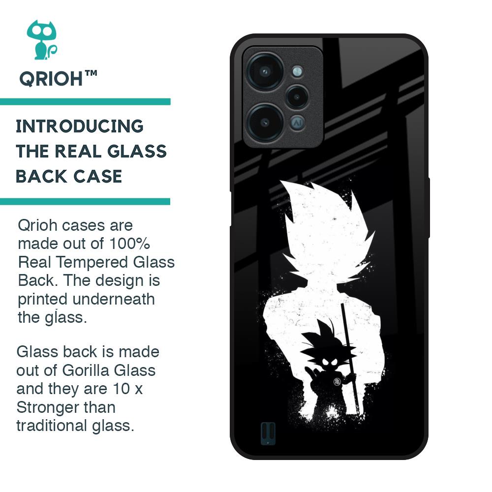 Monochrome Goku Glass Case for Realme C31
