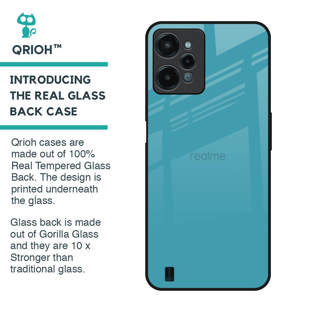 Oceanic Turquiose Glass Case for Realme C31