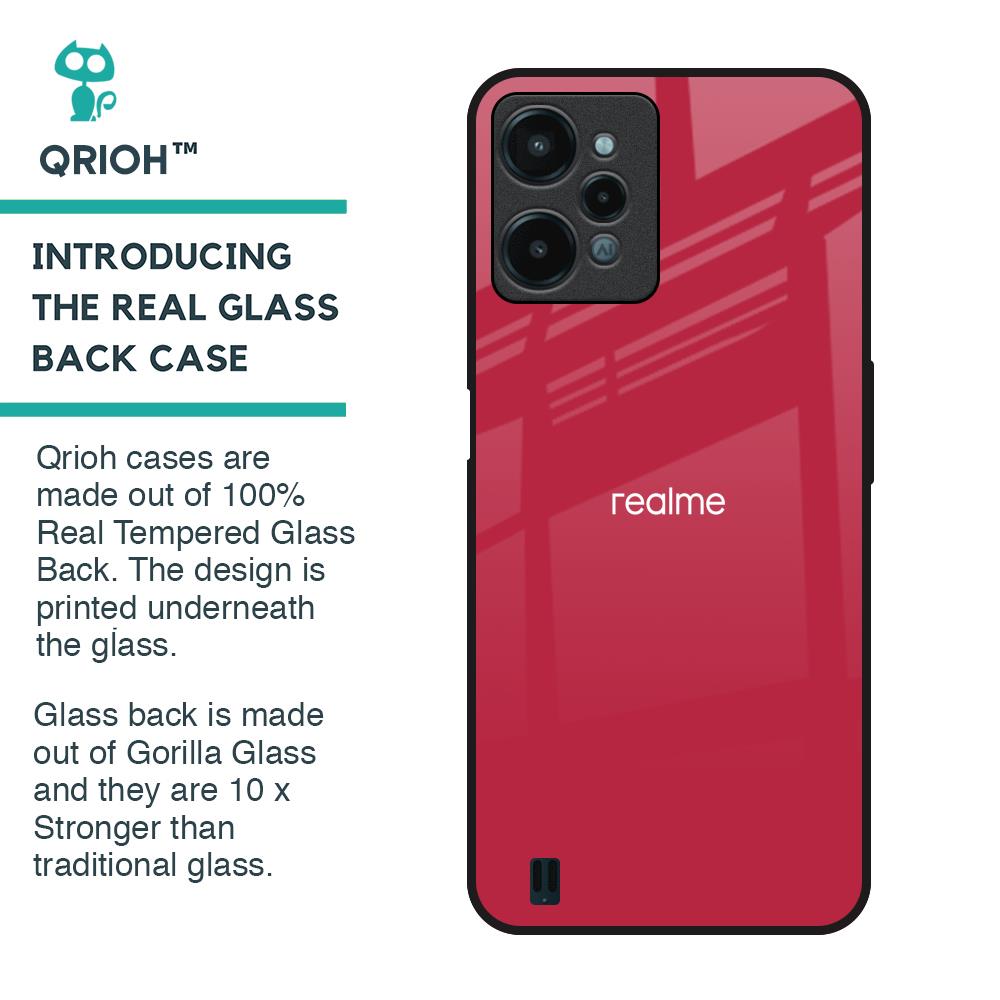 Solo Maroon Glass case for Realme C31