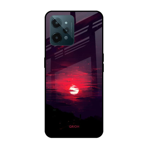 Morning Red Sky Realme C31 Glass Cases & Covers Online