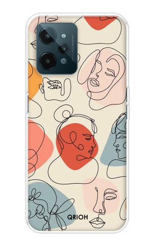 Abstract Faces Realme C31 Back Cover