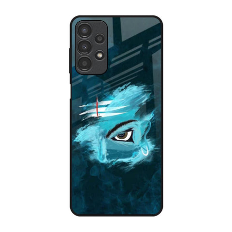 Power Of Trinetra Samsung Galaxy A13 Glass Back Cover Online