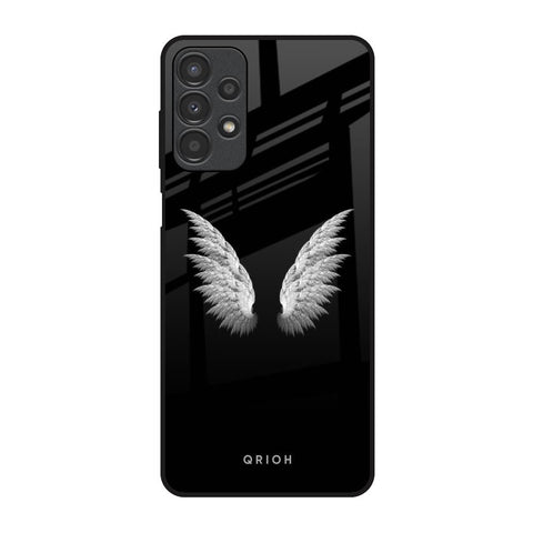 White Angel Wings Samsung Galaxy A13 Glass Back Cover Online