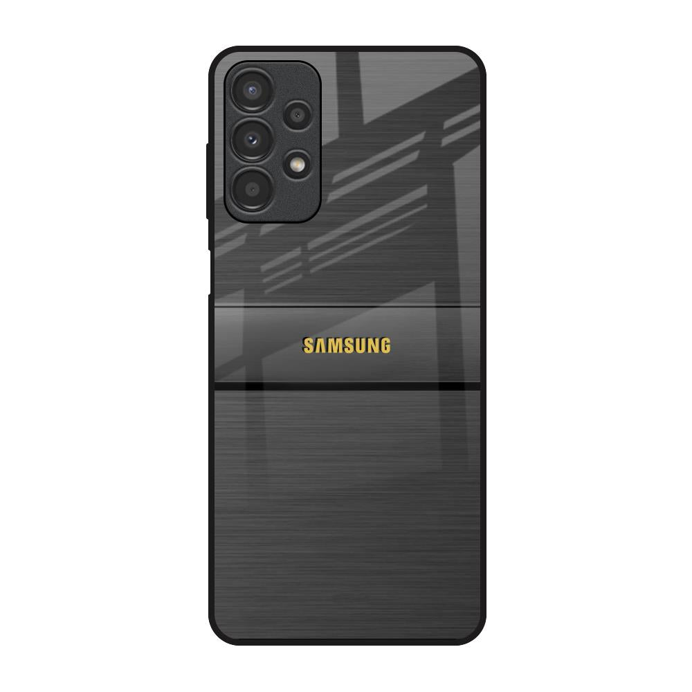 Grey Metallic Glass Samsung Galaxy A13 Glass Back Cover Online