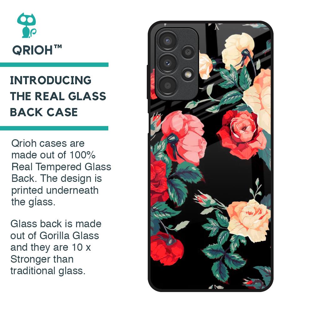 Floral Bunch Glass Case For Samsung Galaxy A13