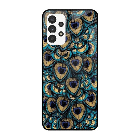 Peacock Feathers Samsung Galaxy A13 Glass Cases & Covers Online