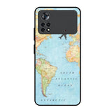 Travel Map Poco X4 Pro 5G Glass Back Cover Online