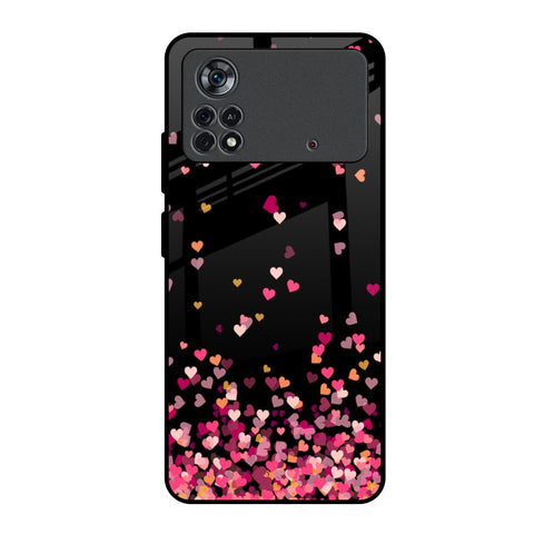 Heart Rain Fall Poco X4 Pro 5G Glass Back Cover Online