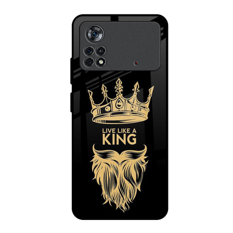 King Life Poco X4 Pro 5G Glass Back Cover Online