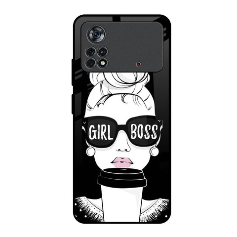 Girl Boss Poco X4 Pro 5G Glass Back Cover Online