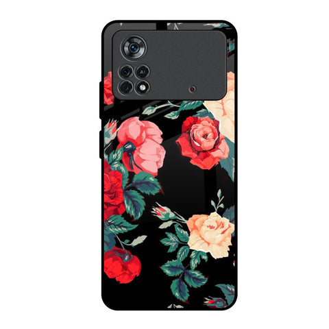 Floral Bunch Poco X4 Pro 5G Glass Back Cover Online