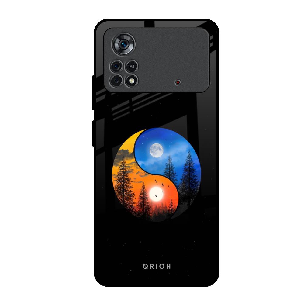 Yin Yang Balance Poco X4 Pro 5G Glass Back Cover Online