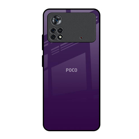 Dark Purple Poco X4 Pro 5G Glass Back Cover Online