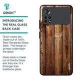 Timber Printed Glass Case for Poco X4 Pro 5G